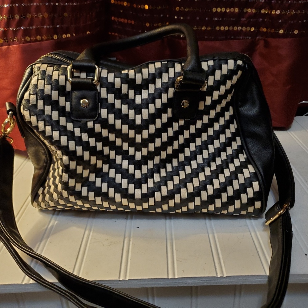 Black and white bag